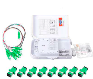 Caja distribucion FTTH 8 pelos SC/APC
